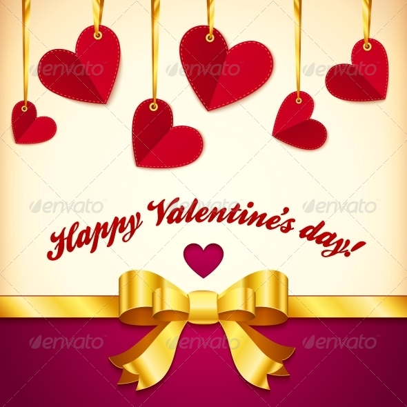 GraphicRiver Vector Valentine s Day Greeting Card with Hearts 4622031 GraphicRiver Vector Valentine s Day Greeting Card with Hearts 4622031