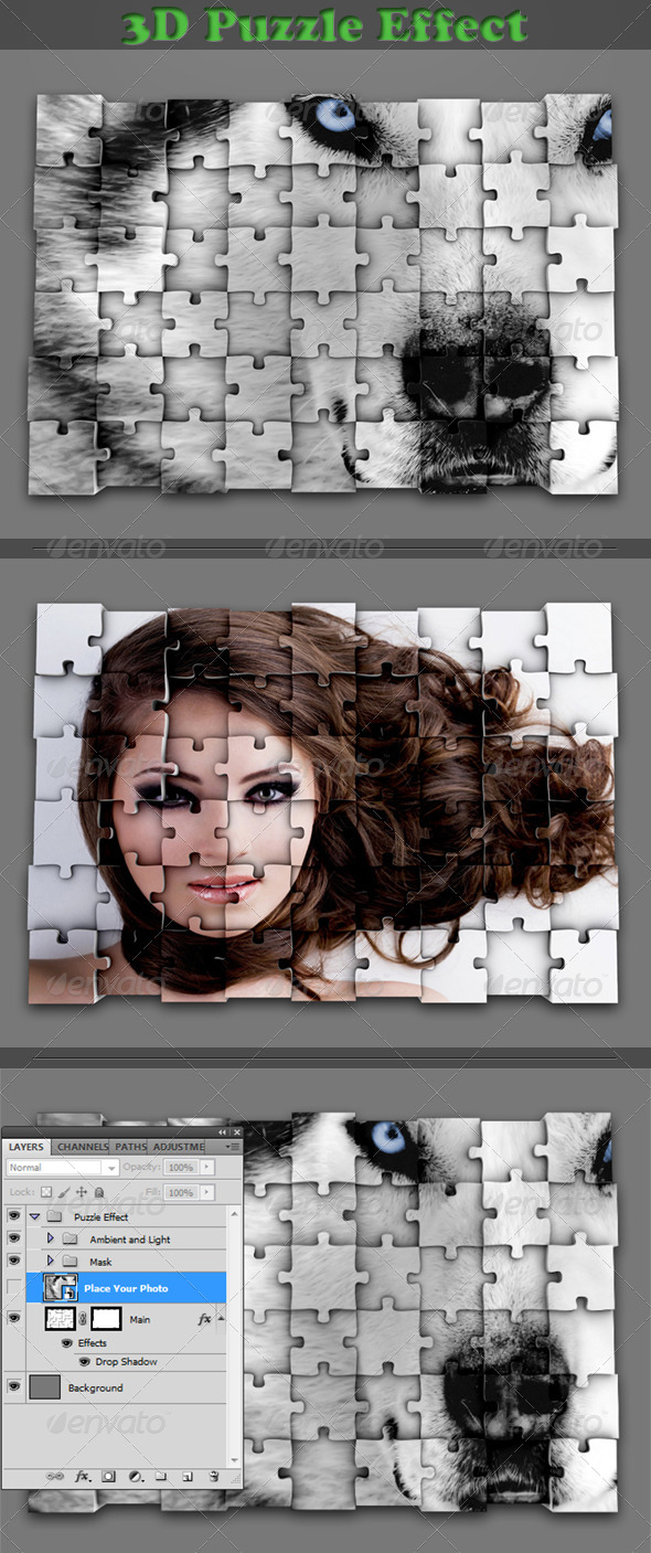 GraphicRiver Photo Puzzle Effect 4555074 GraphicRiver Photo Puzzle Effect 4555074