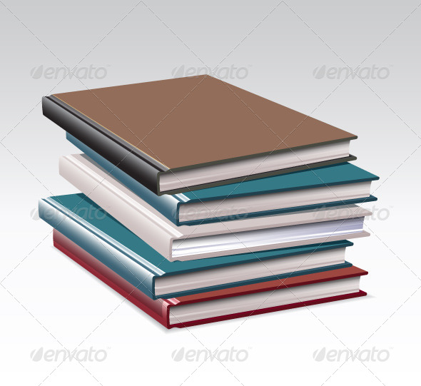 GraphicRiver Stack of Books 4 Colors 4622267 GraphicRiver Stack of Books 4 Colors 4622267