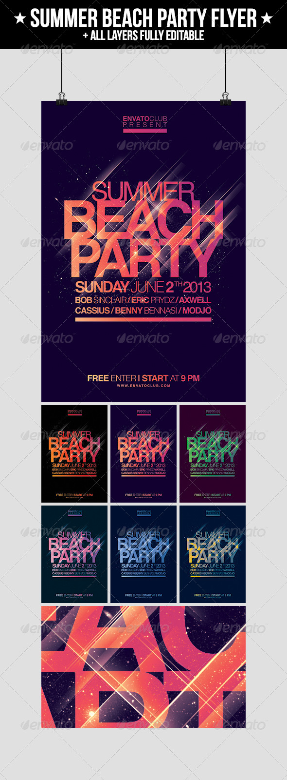GraphicRiver Summer Beach Party Flyer 4555523 GraphicRiver Summer Beach Party Flyer 4555523