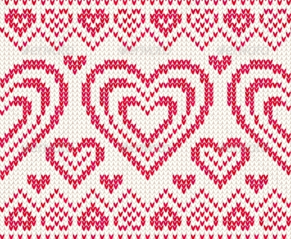 GraphicRiver Valentines Day Knitted Vector Seamless Pattern 4622973 GraphicRiver Valentines Day Knitted Vector Seamless Pattern 4622973