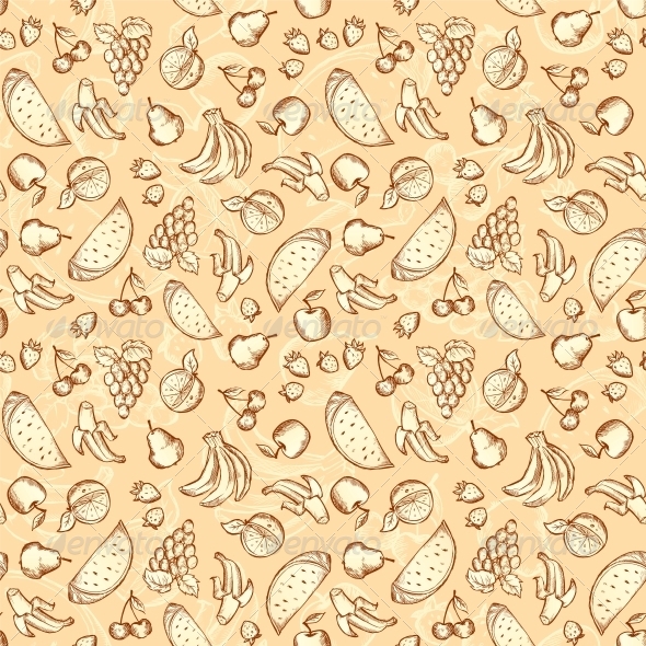 GraphicRiver Vintage Sketched Fruits Seamless Pattern 4623774 GraphicRiver Vintage Sketched Fruits Seamless Pattern 4623774
