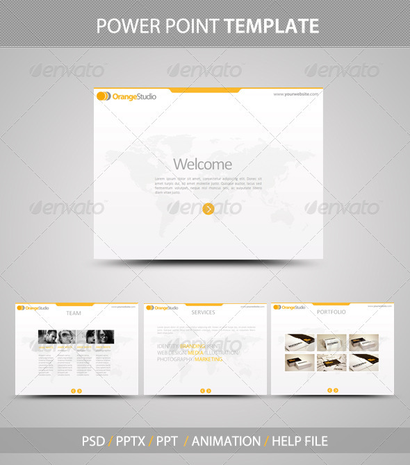 GraphicRiver OrangeStudio PowerPoint Template 483400 GraphicRiver OrangeStudio PowerPoint Template 483400