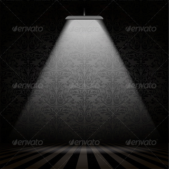 GraphicRiver Interior with Spotlight 4627690 GraphicRiver Interior with Spotlight 4627690