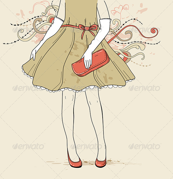 GraphicRiver Girl in Evening Dress 4628040 GraphicRiver Girl in Evening Dress 4628040