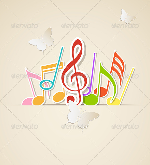 GraphicRiver Paper Notes and Butterflies 4628211 GraphicRiver Paper Notes and Butterflies 4628211