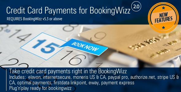BookingWizz Credit Card Payments - CodeCanyon Item for Sale