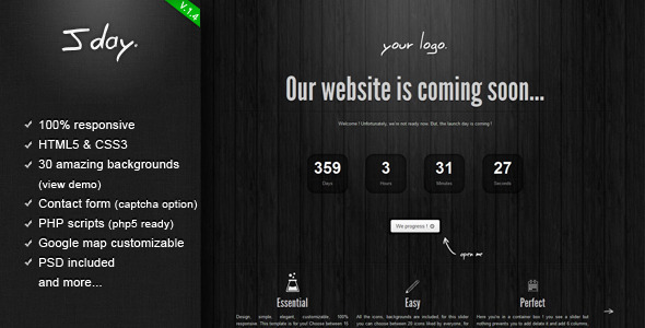 Jday - Coming Soon page - Under Construction Specialty Pages