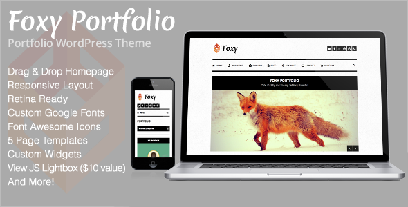 ThemeForest Foxy Portfolio Responsive WordPress Theme 4630606 ThemeForest Foxy Portfolio Responsive WordPress Theme 4630606