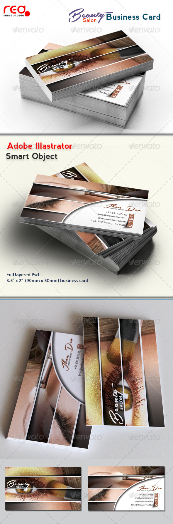 Beauty Salon Business Card - Creative Business Cards