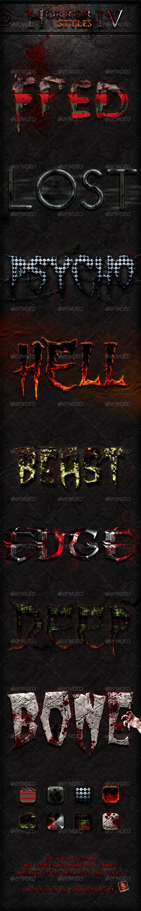 GraphicRiver Horror Photoshop Styles Part 4 4632356 GraphicRiver Horror Photoshop Styles Part 4 4632356