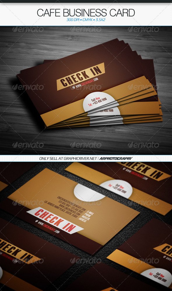 GraphicRiver Cafe Business Card 4563730 GraphicRiver Cafe Business Card 4563730