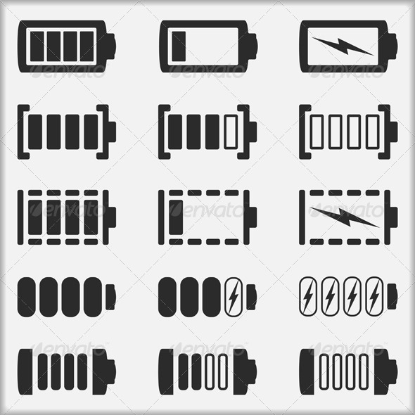 GraphicRiver Batteries 4636776 GraphicRiver Batteries 4636776