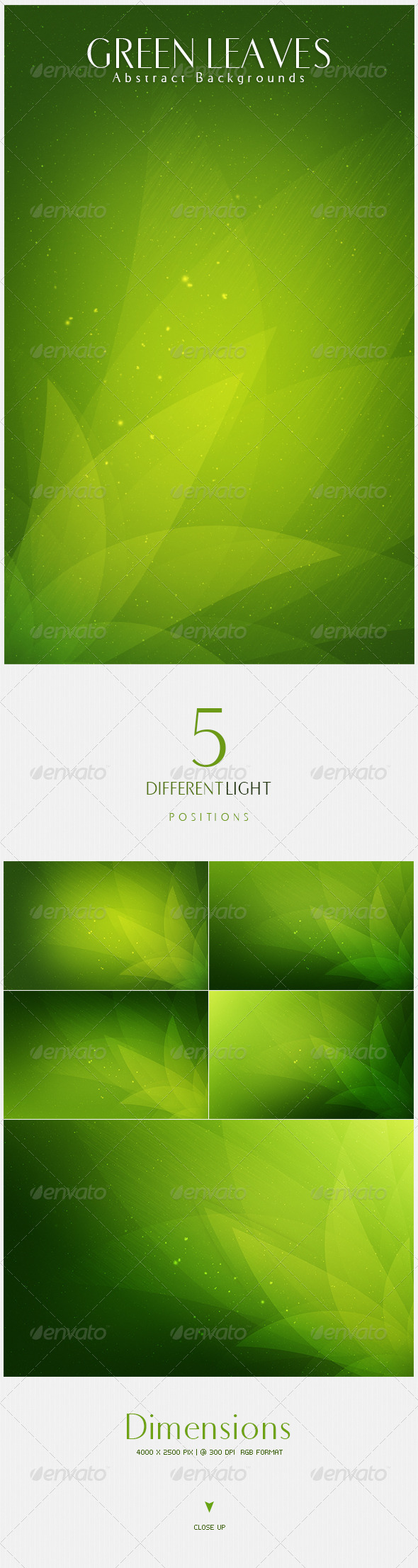 GraphicRiver Green Leaves Abstract Backgrounds V5 4637117 GraphicRiver Green Leaves Abstract Backgrounds V5 4637117