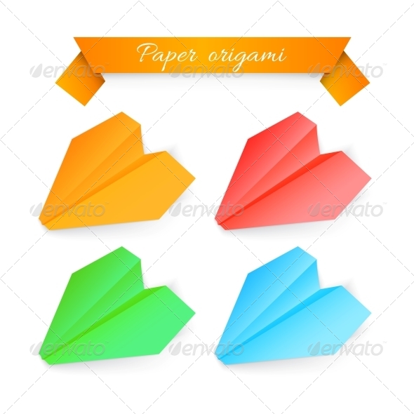 GraphicRiver Paper Airplane Origami Vector Illustration 4639656 GraphicRiver Paper Airplane Origami Vector Illustration 4639656