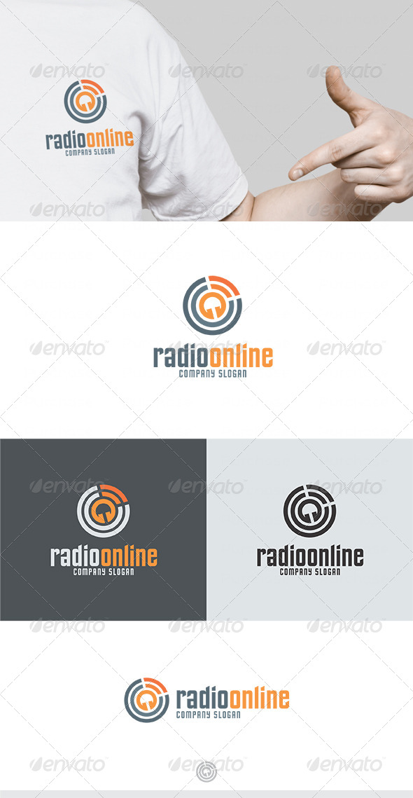 GraphicRiver Radio Online Logo 4640107 GraphicRiver Radio Online Logo 4640107