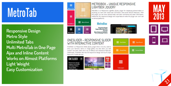 CodeCanyon MetroTab Responsive Tab for Metro UI 2439434 CodeCanyon MetroTab Responsive Tab for Metro UI 2439434