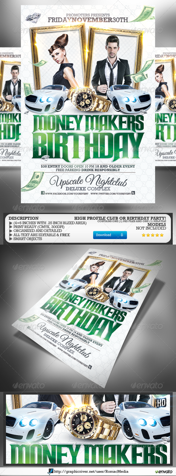 GraphicRiver Club Sessions l Money Makers Party Flyer 4644677 GraphicRiver Club Sessions l Money Makers Party Flyer 4644677