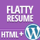 FLATTY CV - Responsive Resume Template - ThemeForest Item for Sale