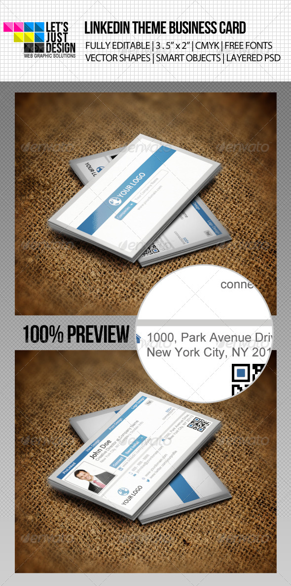 GraphicRiver LinkedIn Social Network Business Card 4588387 GraphicRiver LinkedIn Social Network Business Card 4588387