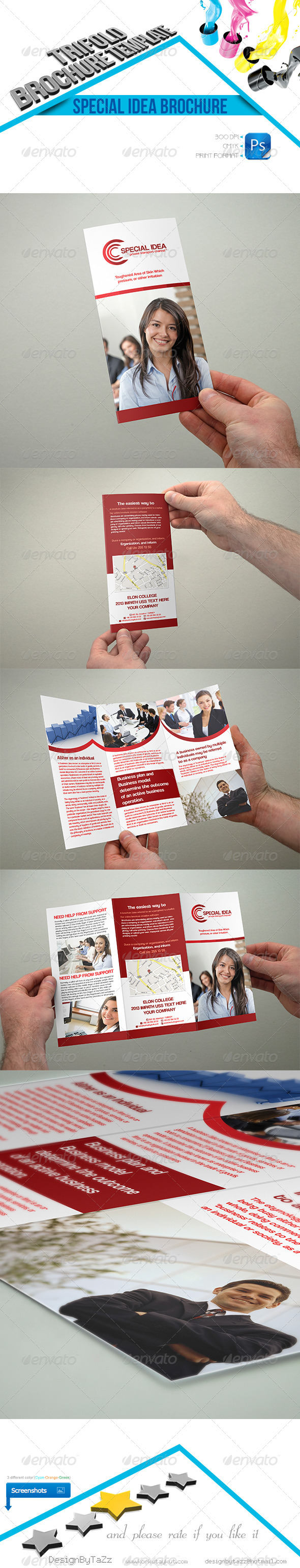 GraphicRiver Special Idea Trifold Brochure Template 4654524 GraphicRiver Special Idea Trifold Brochure Template 4654524