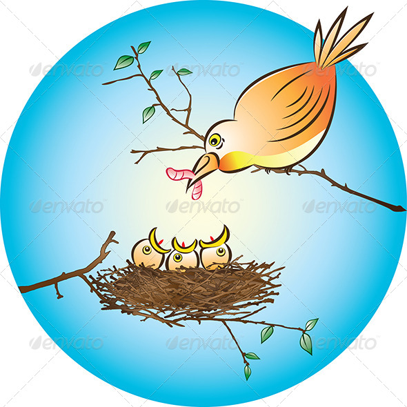 GraphicRiver Feeding Chicks 4630056 GraphicRiver Feeding Chicks 4630056