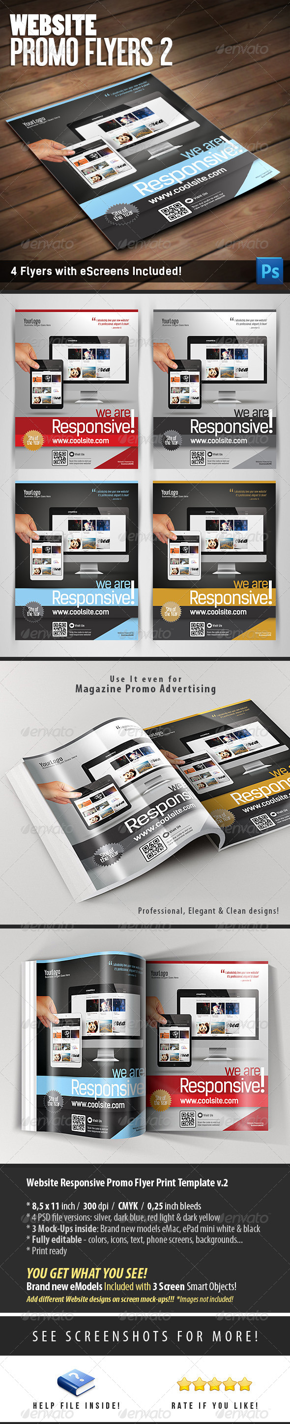 GraphicRiver Website Promo Flyers v.2 4581523 GraphicRiver Website Promo Flyers v.2 4581523