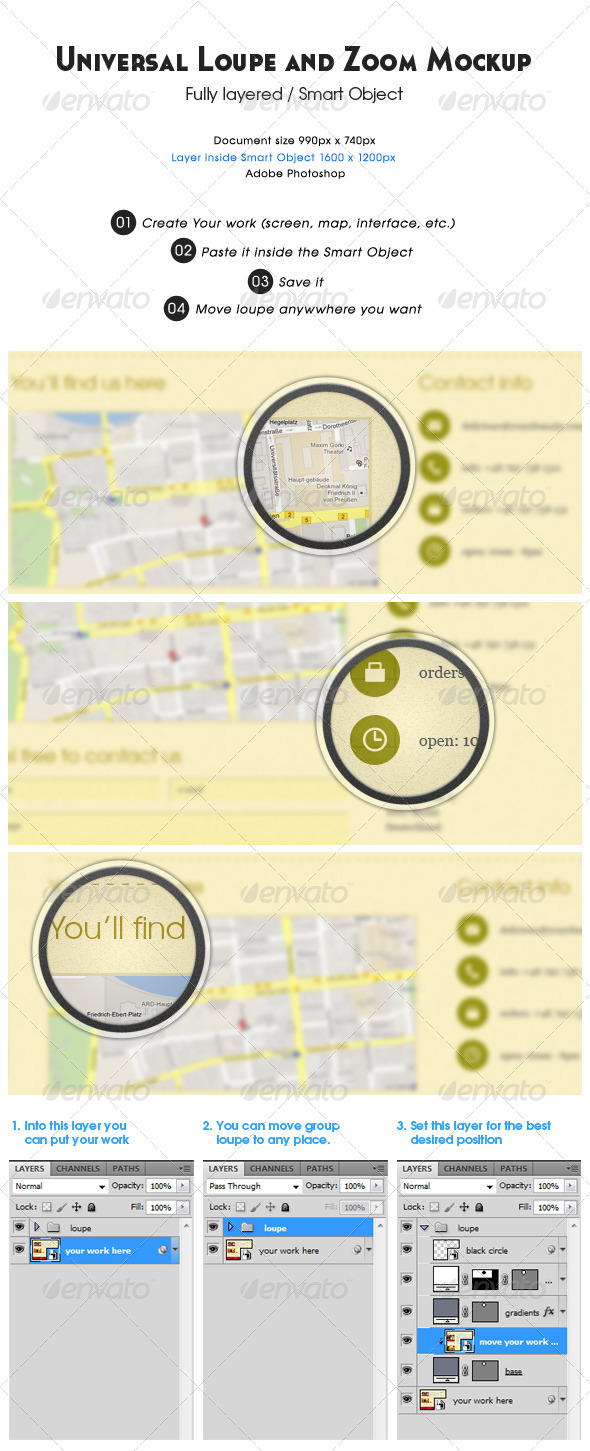GraphicRiver Universal Loupe and Zoom Mockup 4575027 GraphicRiver Universal Loupe and Zoom Mockup 4575027