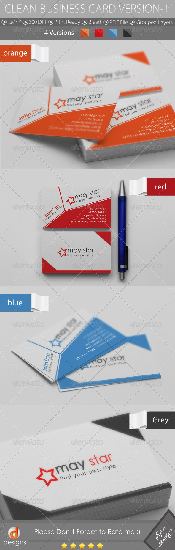GraphicRiver Clean Business Card Version-1 4656196 GraphicRiver Clean Business Card Version-1 4656196