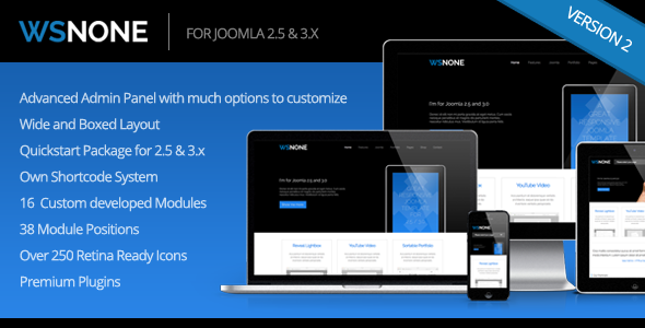 WS-None | Responsive & Clean Joomla Template - Joomla CMS Themes