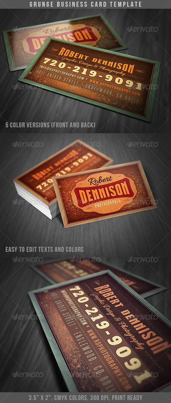Grunge Business Card - Grunge Business Cards