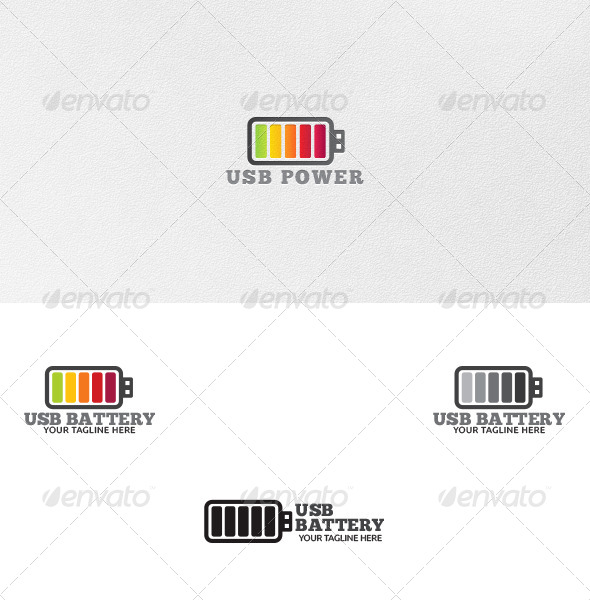 GraphicRiver USB Battery Logo Template 4663112 GraphicRiver USB Battery Logo Template 4663112