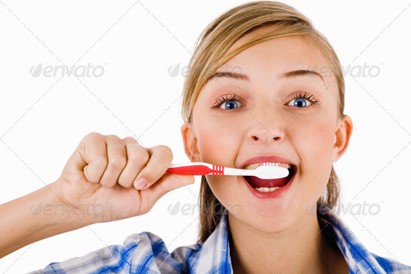 Stock Photo - PhotoDune Young girl the brush her tooth 487808 Stock Photo - PhotoDune Young girl the brush her tooth 487808