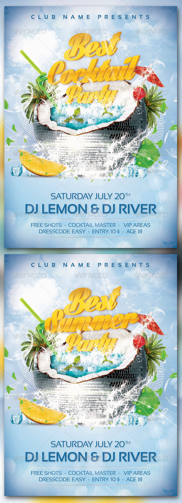 Best Summer-Cocktail Party - Events Flyers