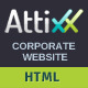 Attixx - Responsive Corporate HTML Theme - ThemeForest Item for Sale