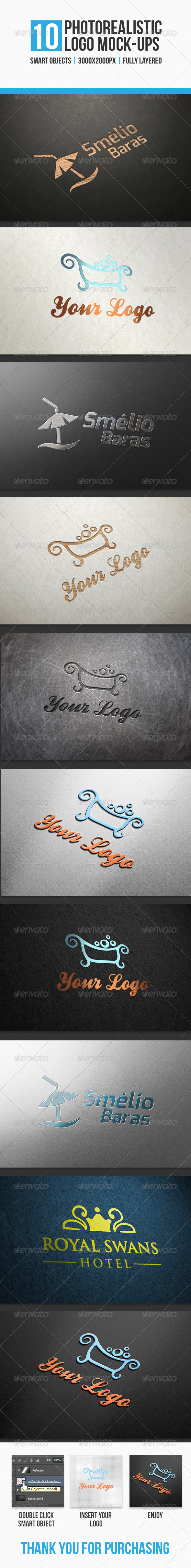GraphicRiver 10 Photorealistic Logo Mock-Ups 4668286 GraphicRiver 10 Photorealistic Logo Mock-Ups 4668286