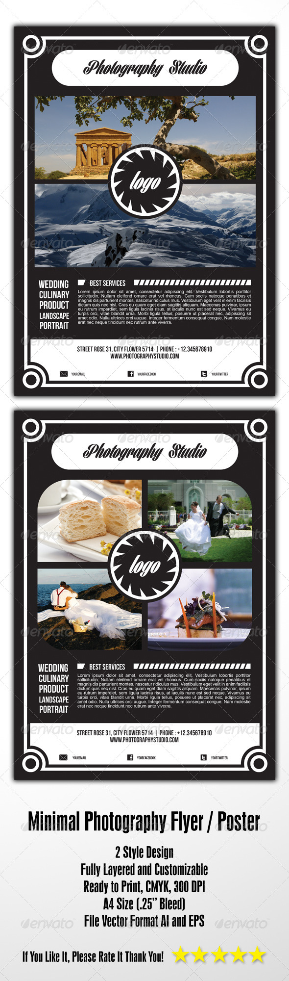 Minimal Photography Flyer - Corporate Flyers