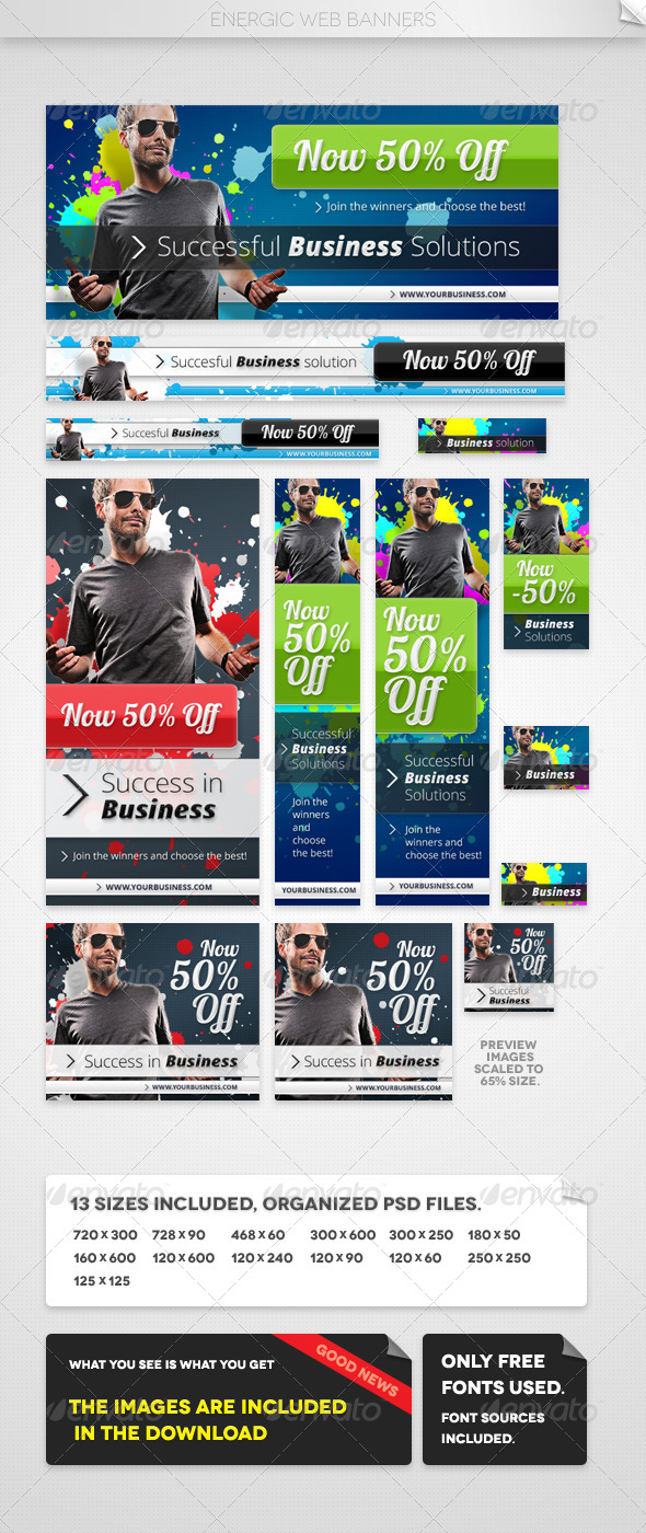 GraphicRiver Energic Web Banners 4669342 GraphicRiver Energic Web Banners 4669342