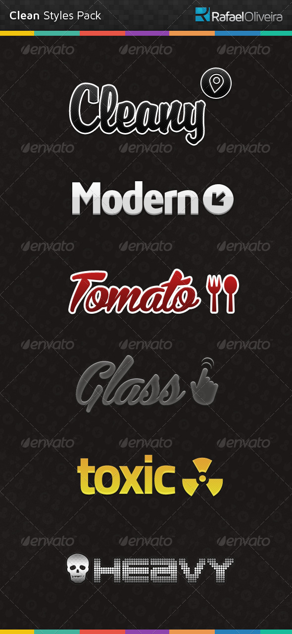 Clean Styles Pack - Text Effects Styles