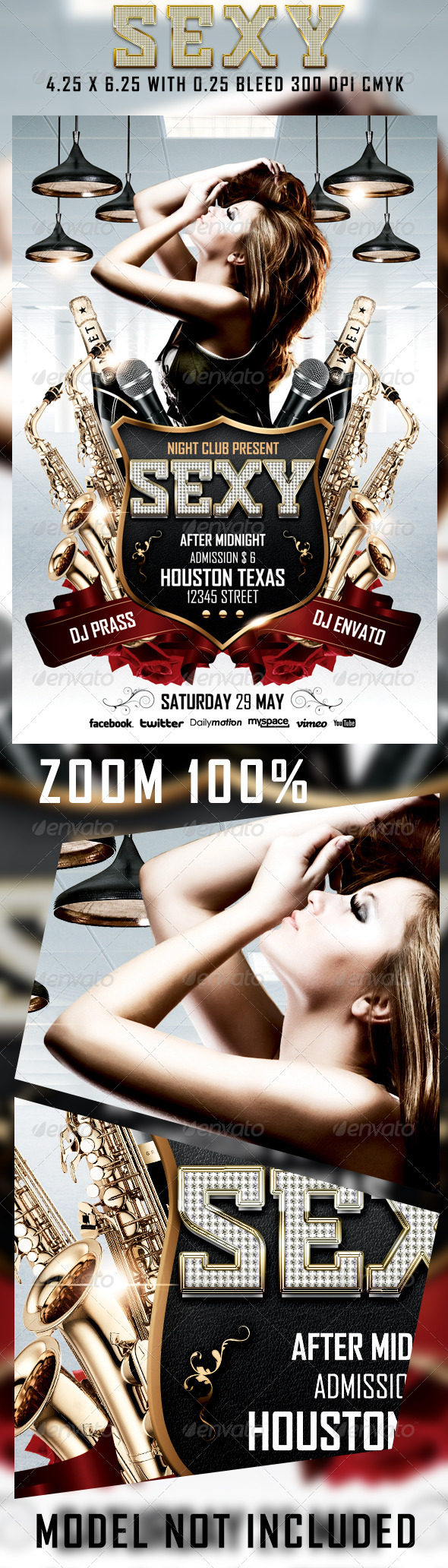 Sexy Flyer Template - Clubs & Parties Events