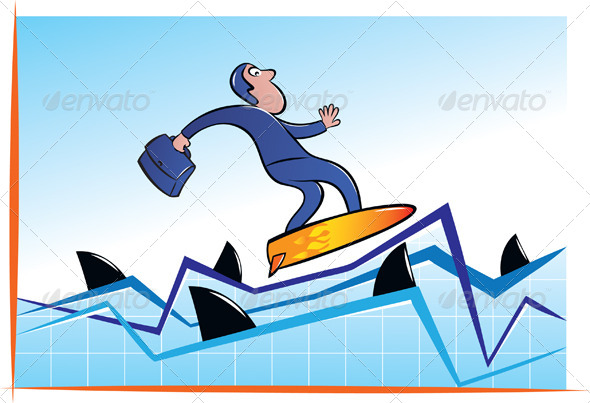GraphicRiver Surfing with Sharks 4678052 GraphicRiver Surfing with Sharks 4678052