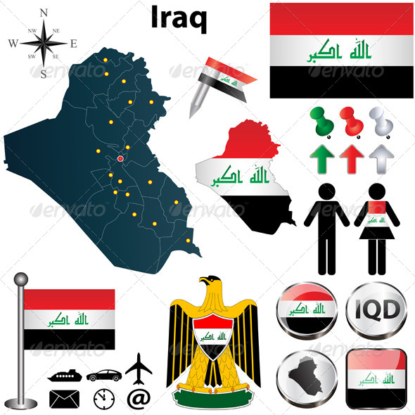 GraphicRiver Map of Iraq 4680570 GraphicRiver Map of Iraq 4680570