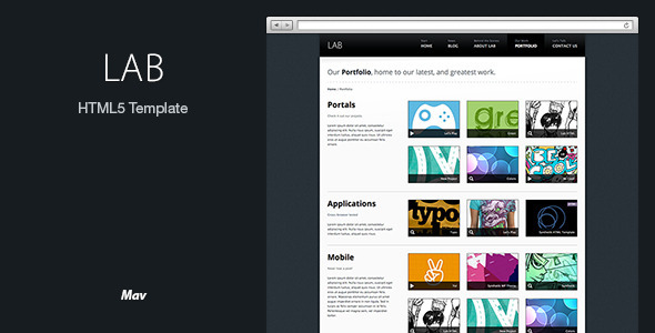 Lab HTML5 Template - Portfolio Creative