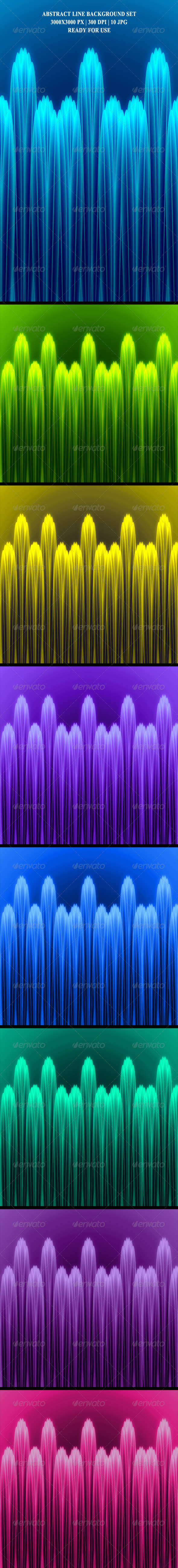 Abstract Line Background Set - Abstract Backgrounds