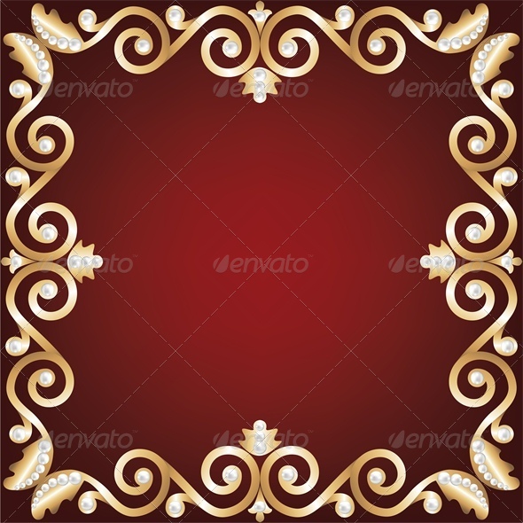 GraphicRiver Background with Gold Jewelry Frame 4682025 GraphicRiver Background with Gold Jewelry Frame 4682025