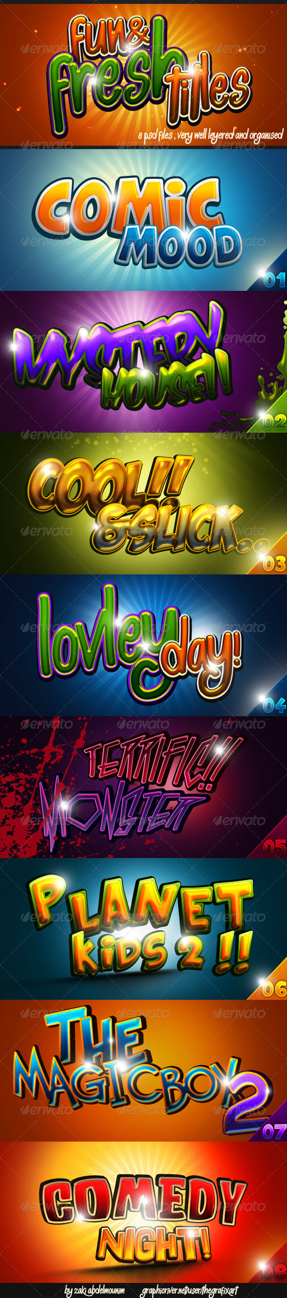 GraphicRiver Fun & Fresh Photoshop Titles 4573934 GraphicRiver Fun & Fresh Photoshop Titles 4573934