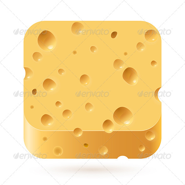 GraphicRiver Cheese Icon 4688251 GraphicRiver Cheese Icon 4688251