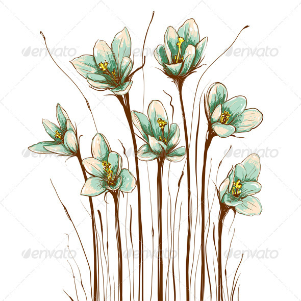 GraphicRiver Vintage Flowers Composition 4690416 GraphicRiver Vintage Flowers Composition 4690416