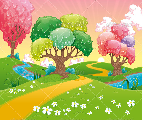 GraphicRiver Fantasy Landscape 4695985 GraphicRiver Fantasy Landscape 4695985