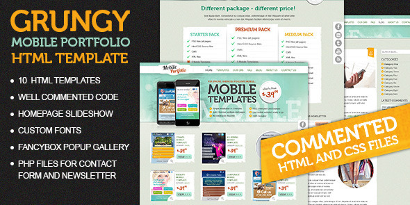 ThemeForest Grungy Mobile Portfolio HTML Theme 4697685 ThemeForest Grungy Mobile Portfolio HTML Theme 4697685